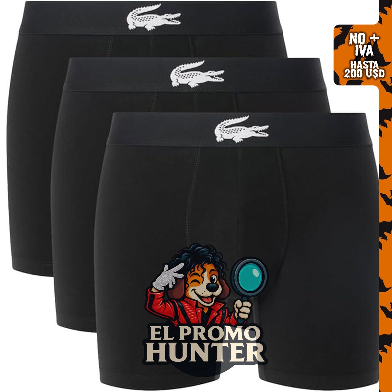 Lacoste calzoncillos tipo bóxer elásticos para hombre.