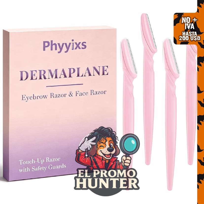 Phyyixs 36 herramientas de dermaplaning y rasuradoras faciales para mujeres.
