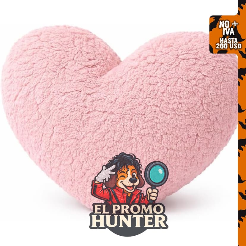 EVOLIVE Almohada de sherpa en forma de corazón de 15 x 17 pulgadas.