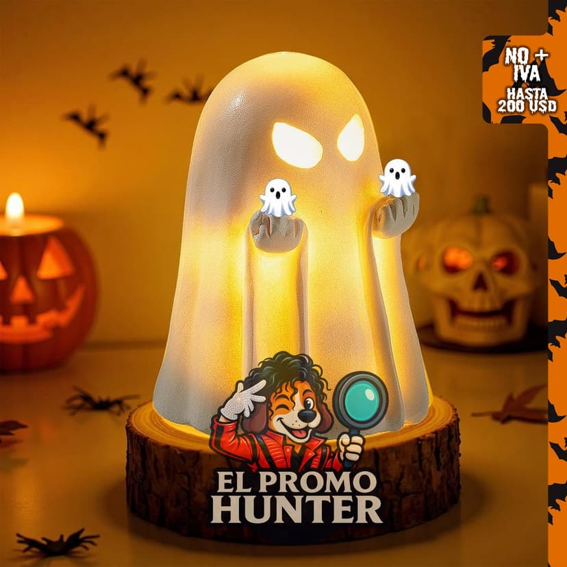 Estatua de fantasma espeluznante de 5.1 pulgadas, decoración de Halloween para interiores, resina.