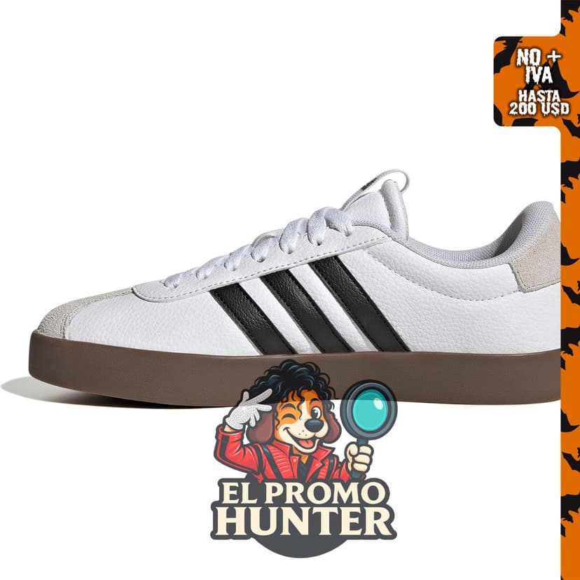 Zapatillas adidas VL Court 3.0 para mujer, diseño clásico y versátil.