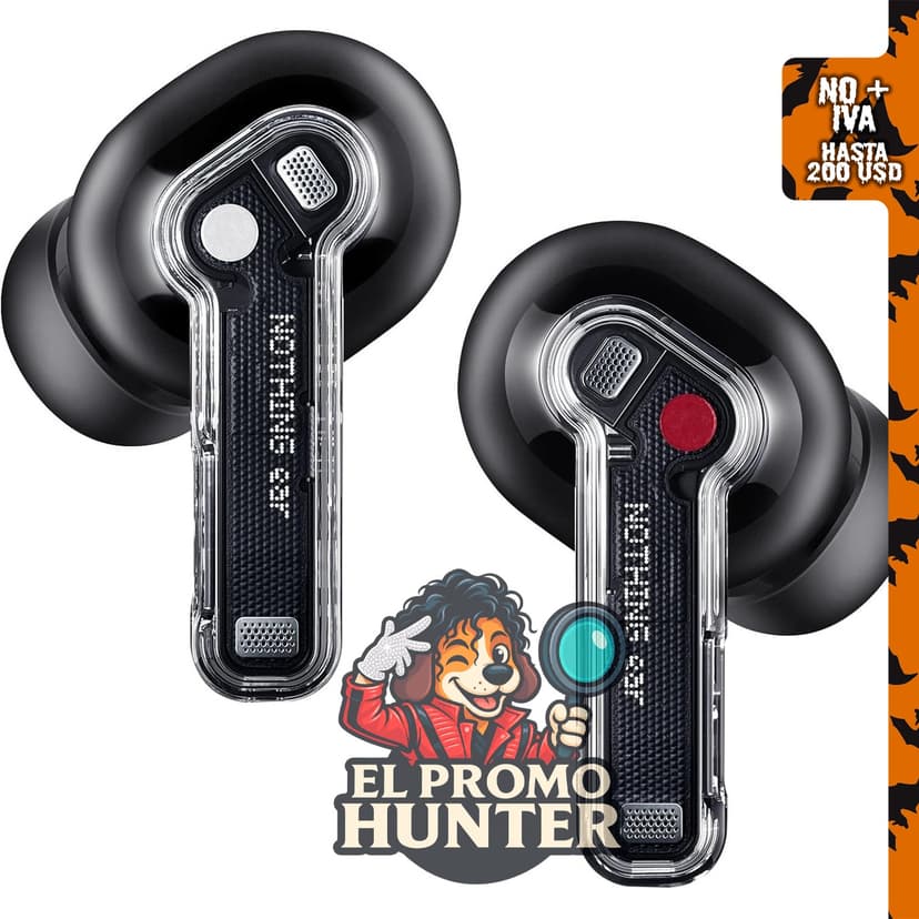 Nothing Auriculares inalámbricos Bluetooth con ANC, audio de alta resolución y estuche de carga rápida.
