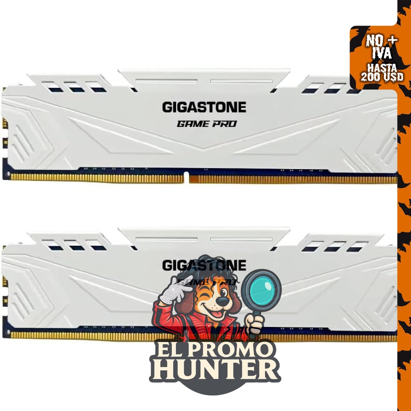 GIGASTONE Game PRO Kit de 16 GB (2 x 8 GB) DDR4 3200 MHz, memoria de escritorio para juegos.