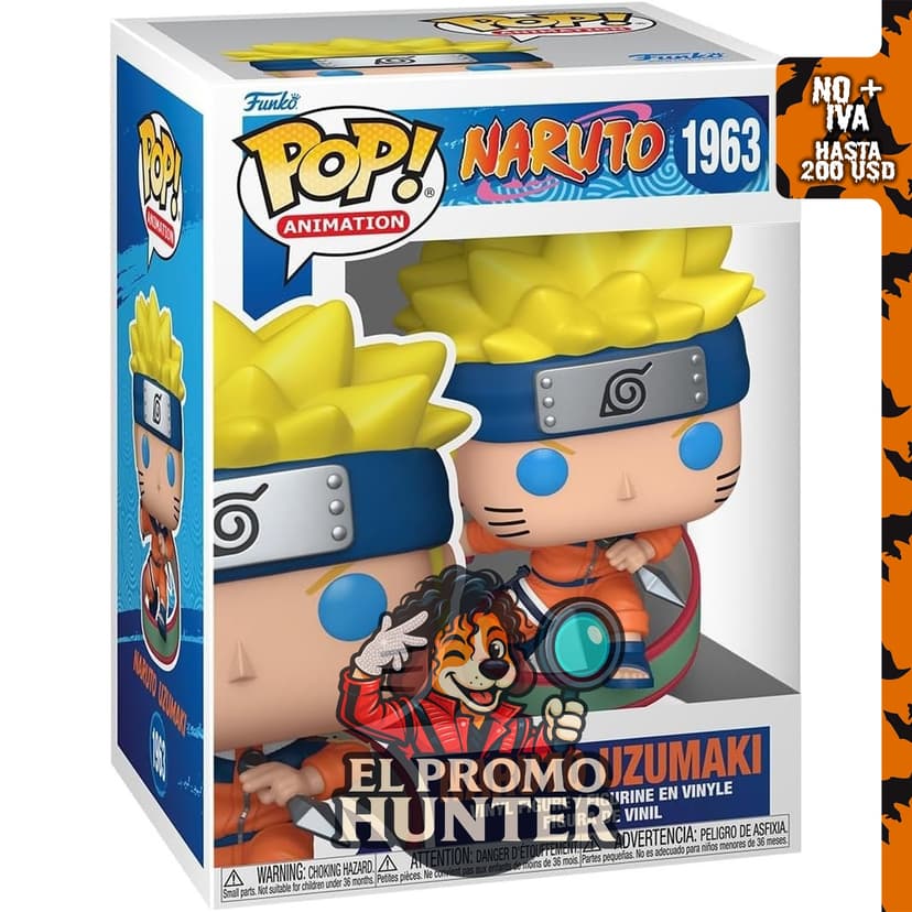 Funko Pop! Animación Naruto Clásico - Naruto Uzumaki, figura de vinilo coleccionable.