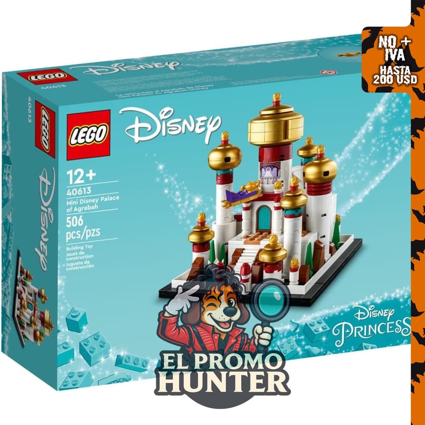 LEGO Disney 40613 - Mini Palacio de Agrabah de Disney, set de construcción.