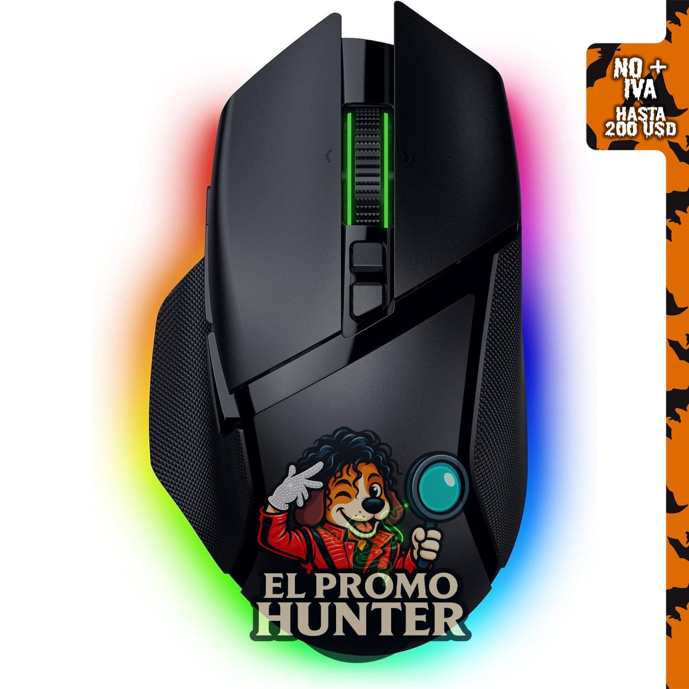 Razer Basilisk V3 Pro 35K - Ratón inalámbrico para juegos con batería de 140 horas.
