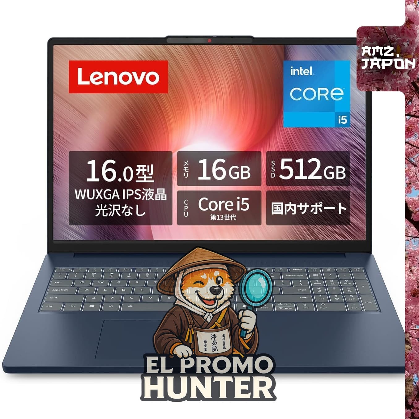 Lenovo IdeaPad Slim 3, 16.0" (40.64 cm), Intel Core™ i5-13420H, 16GB RAM, 512GB SSD, Windows 11.