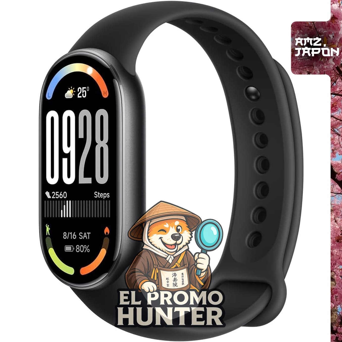 Xiaomi Smart Band 10, reloj inteligente con pantalla grande, monitoreo de sueño y frecuencia cardíaca.