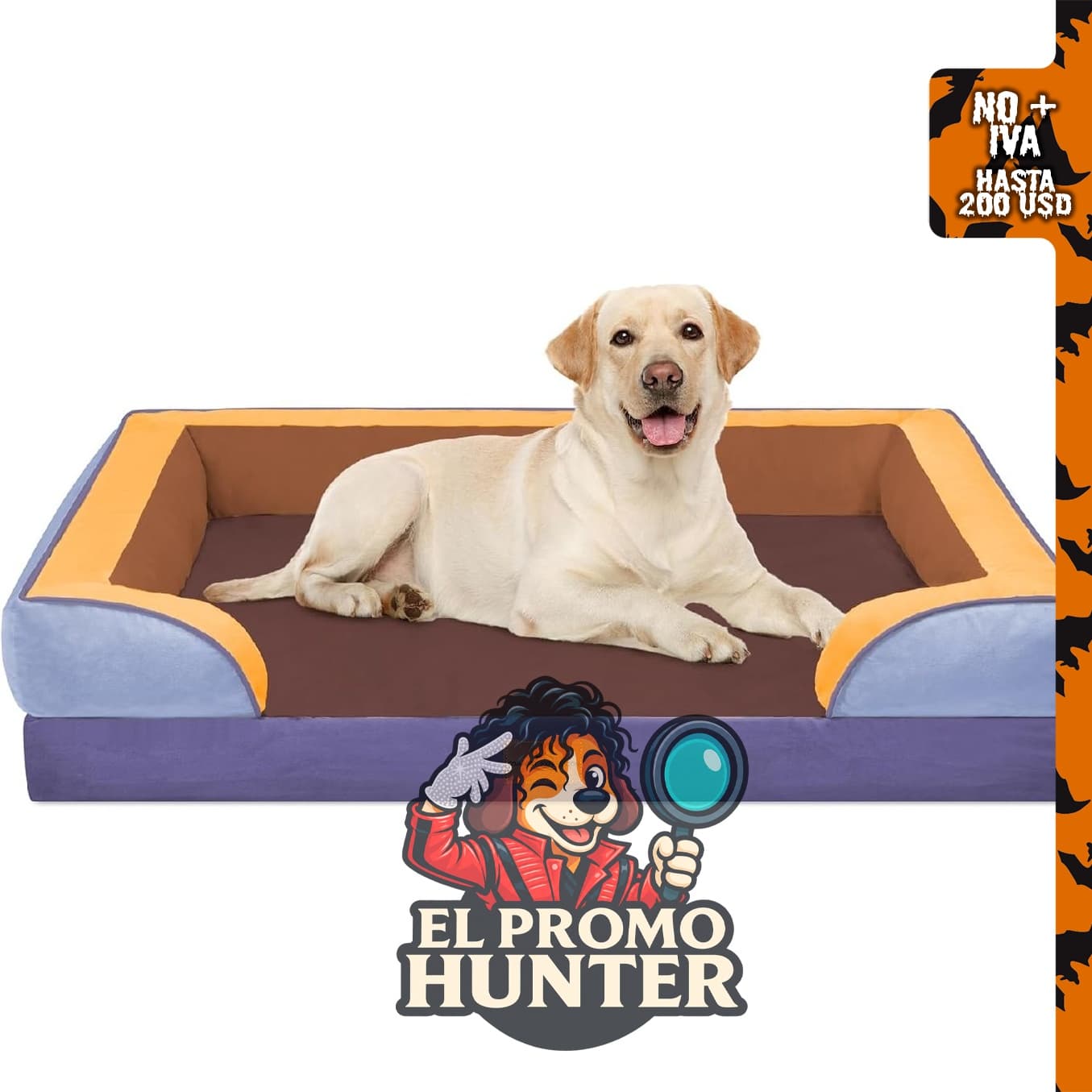 Comfort Expression cama ortopédica para perros extra grandes con cojín.