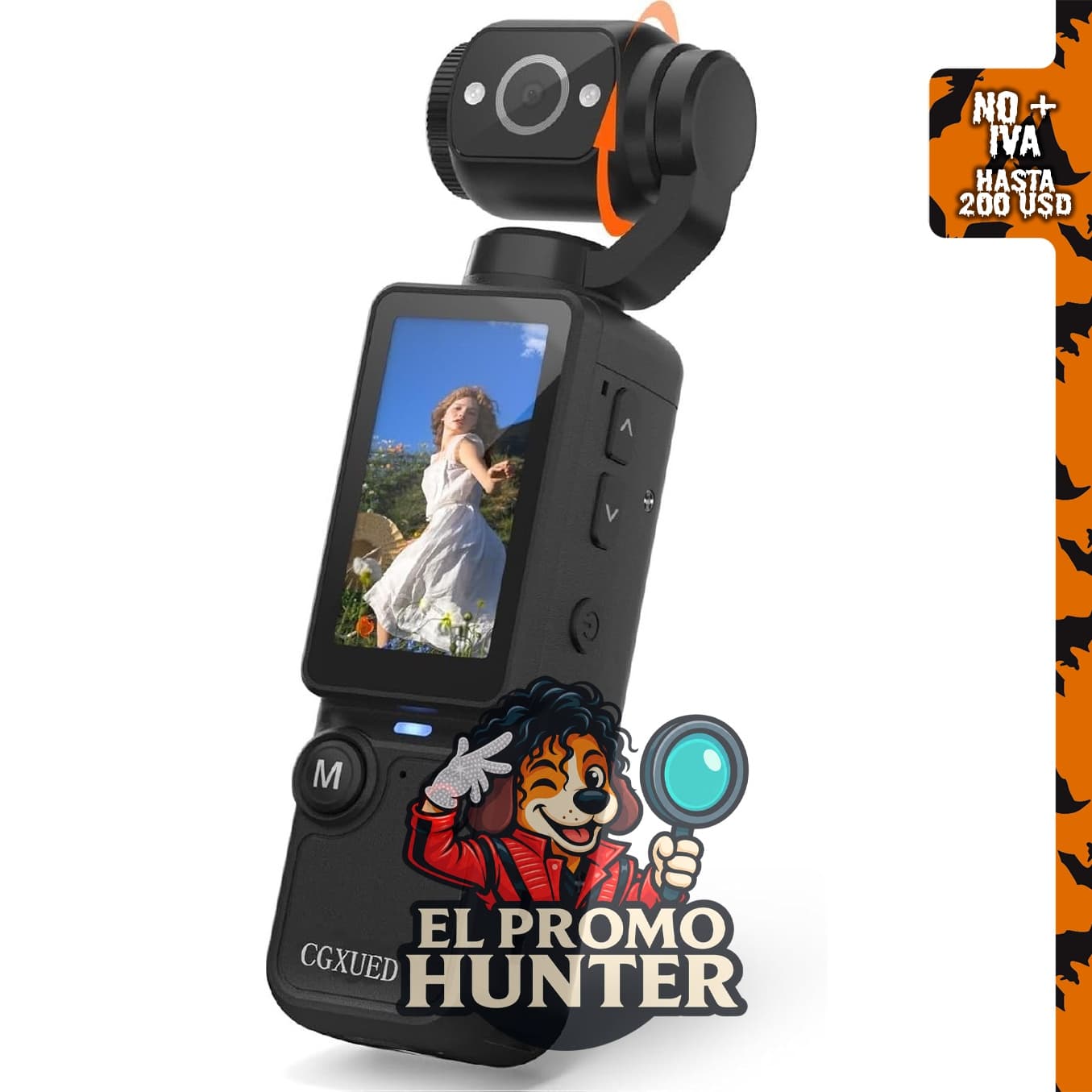 CGXUED cámara para vlogging, videocámara portátil.