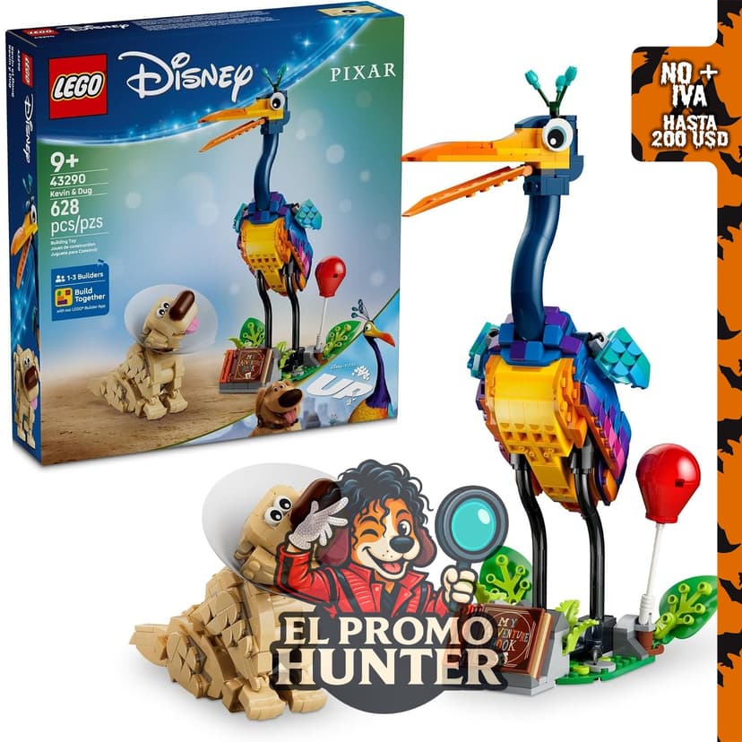 LEGO Disney y Pixar Kevin & Dug 43290, juego de construcción de 1,073 piezas.