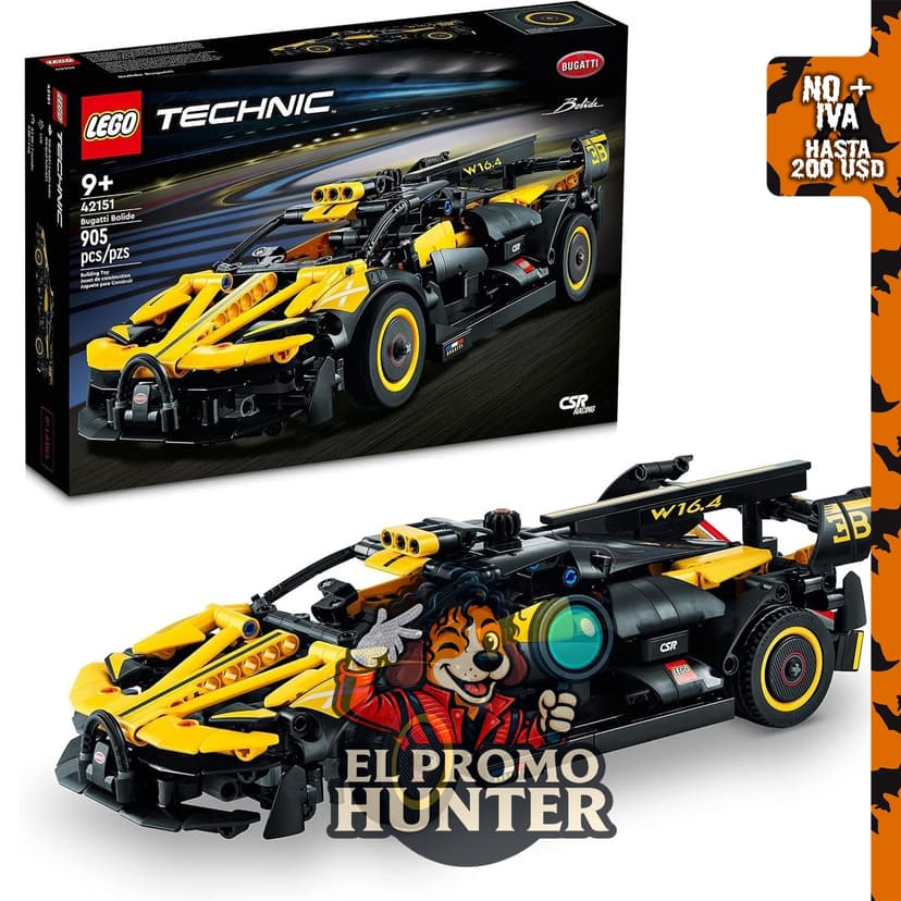 LEGO Technic Bugatti Bolide - Juego de construcción de autos de carreras.
