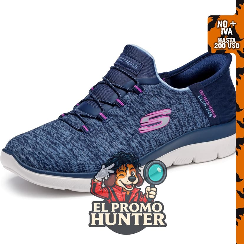 Skechers Tenis Summits Dazzling Haze para mujer, calzado deportivo.