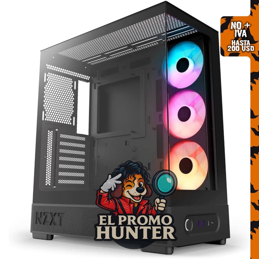 NZXT S5 RGB Compact ATX Mid-Tower PC Case - Negro