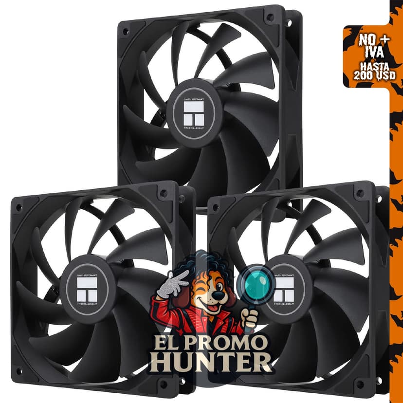 Thermalright TL-C12C X3 Ventilador de CPU de 12 cm, con rodamiento S-FDB y PWM de 4 pines.