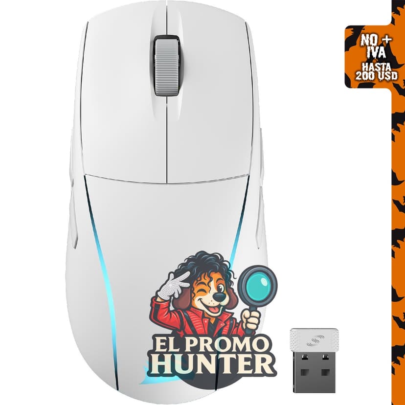 Corsair M75 Ratón inalámbrico RGB para juegos FPS con 26,000 DPI y botones laterales intercambiables.