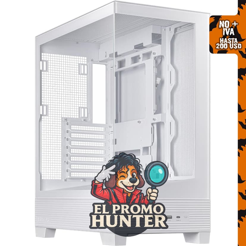 Carcasa para PC ASUS A31 White Edition ATX Mid-Tower.