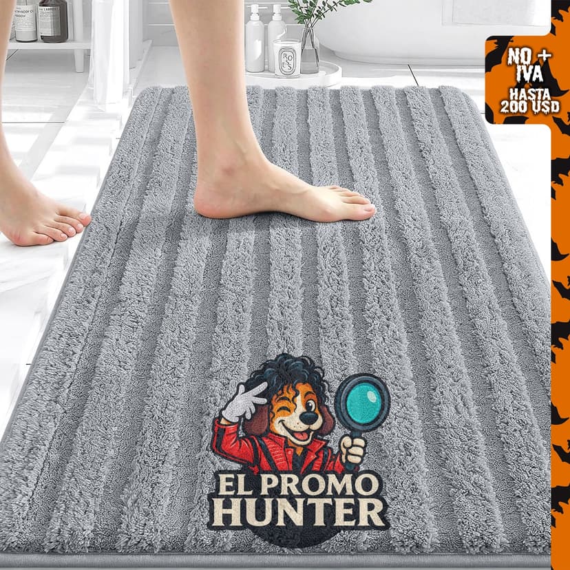 OLANLY alfombra de baño de felpa de 76 x 51 cm.