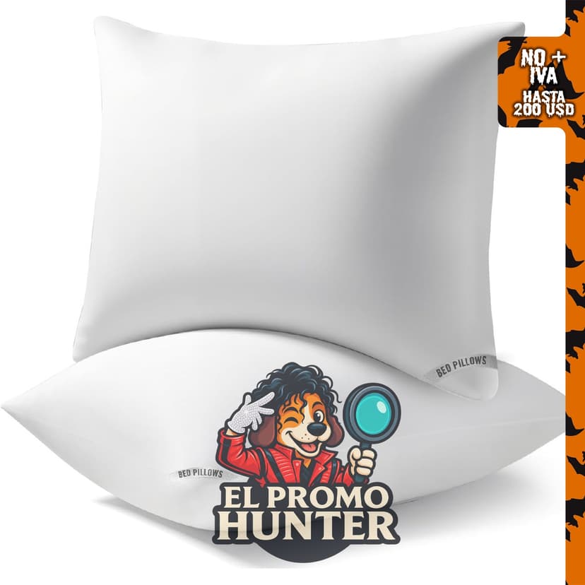 Piwaal Almohadas de cama tamaño Queen, paquete de 2, soporte firme suave.