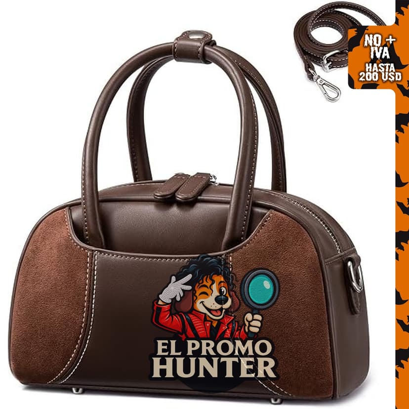 LOVEVOOK Bolso de hombro para mujer, mini bolso vintage con correa desmontable.