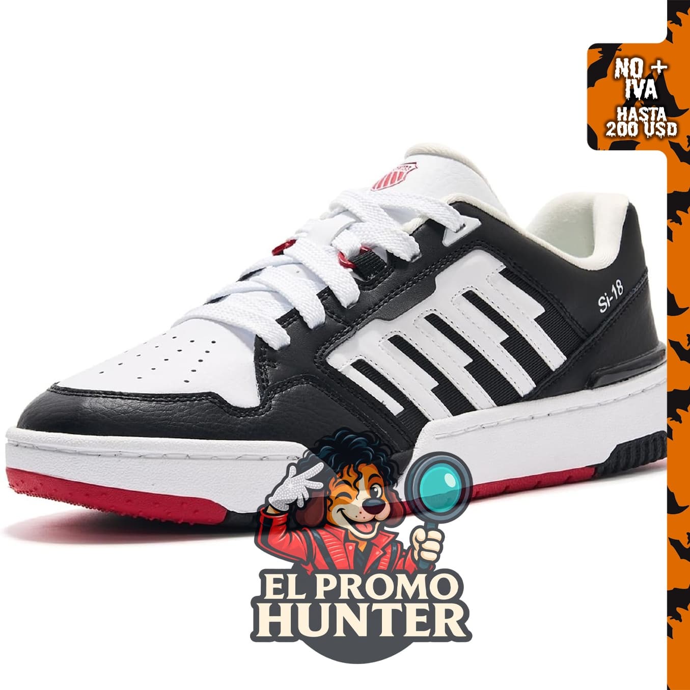 K-Swiss Tenis SI-18 Rival para hombre, diseñado para uso en actividades deportivas.