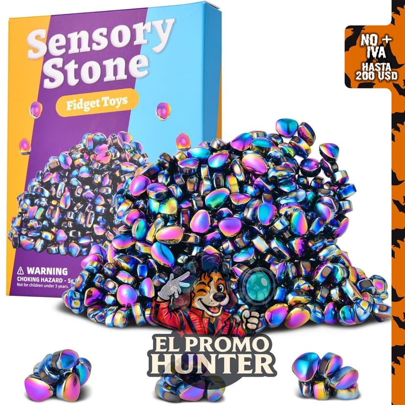 Set de 550 piezas de juguetes sensoriales para adultos, diseñado para aliviar el estrés y la ansiedad.