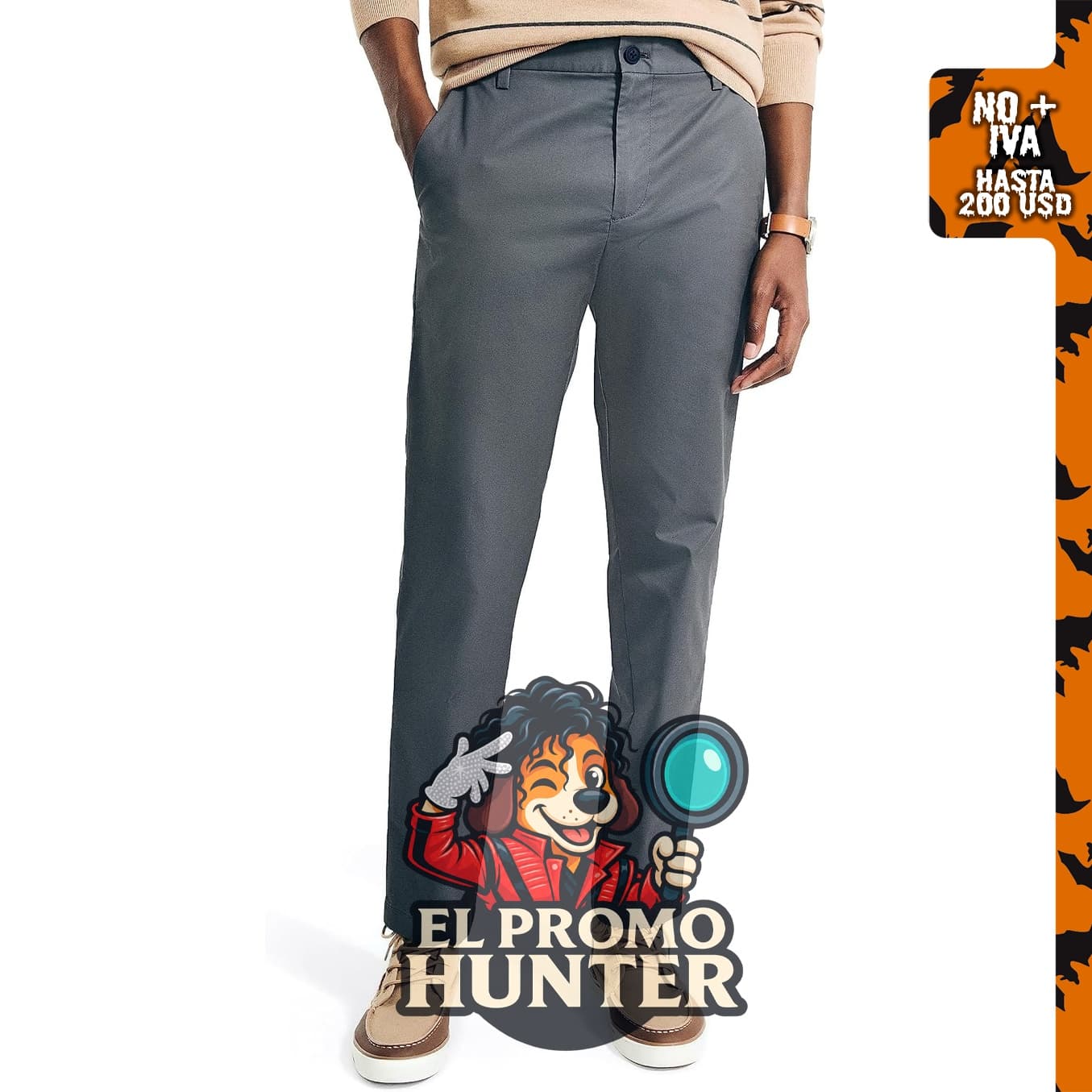 Pantalón slim fit Nautica Navtech para hombre.
