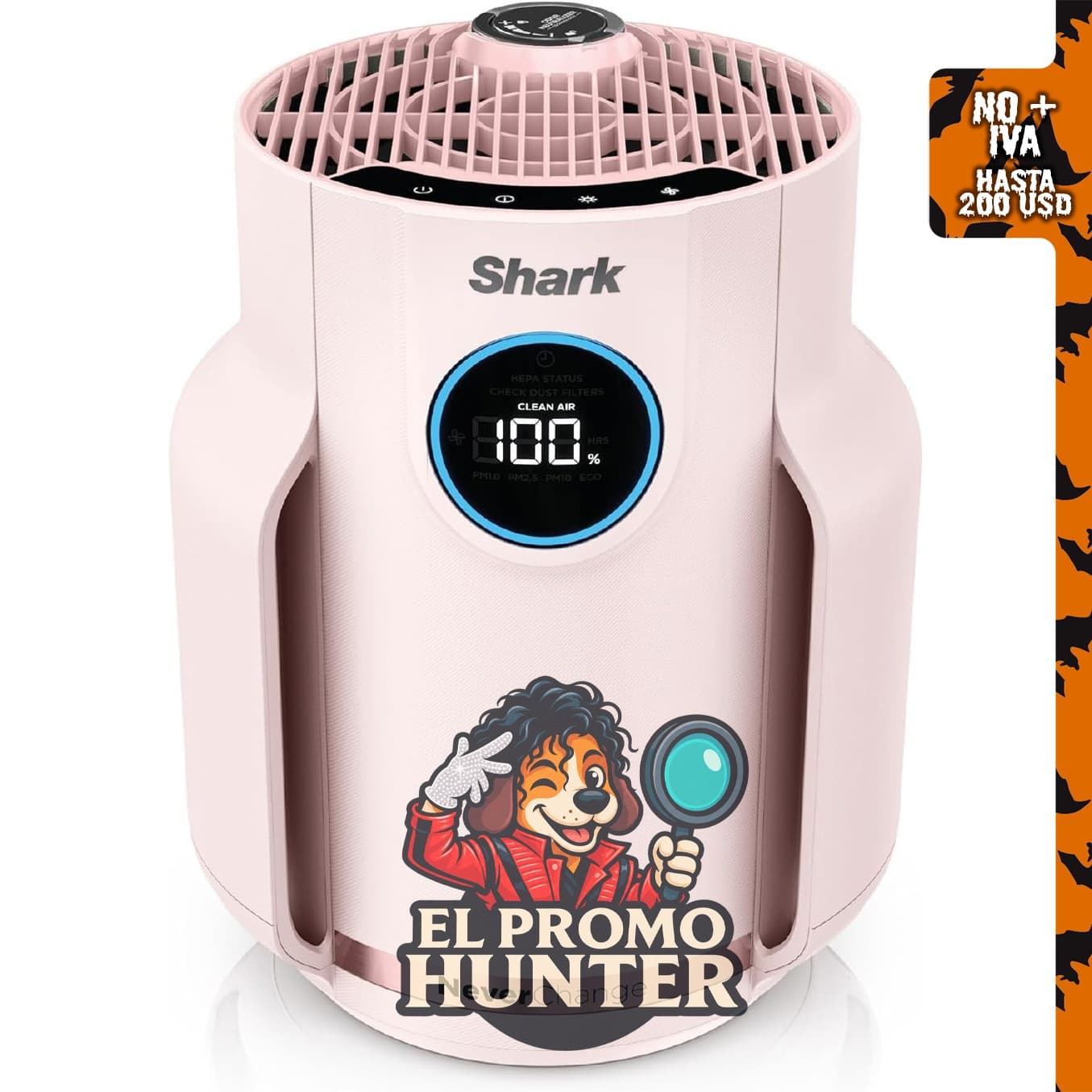 Purificador de aire Shark NeverChange Compact Pro HP072PK, Quartz.