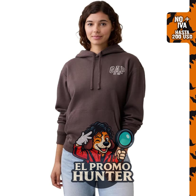 GAP Sudadera con capucha para mujer con logotipo de Est. 1969.