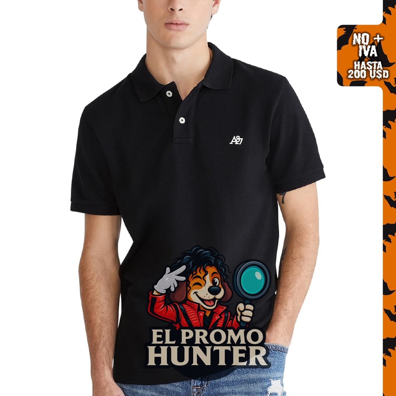 AEROPOSTALE Polo de uniforme de manga corta para hombre.