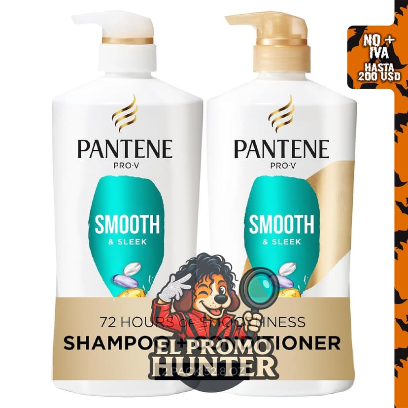 Pantene juego de champú y acondicionador, 52.8 oz (1.56 L) en total, para todo tipo de cabello.