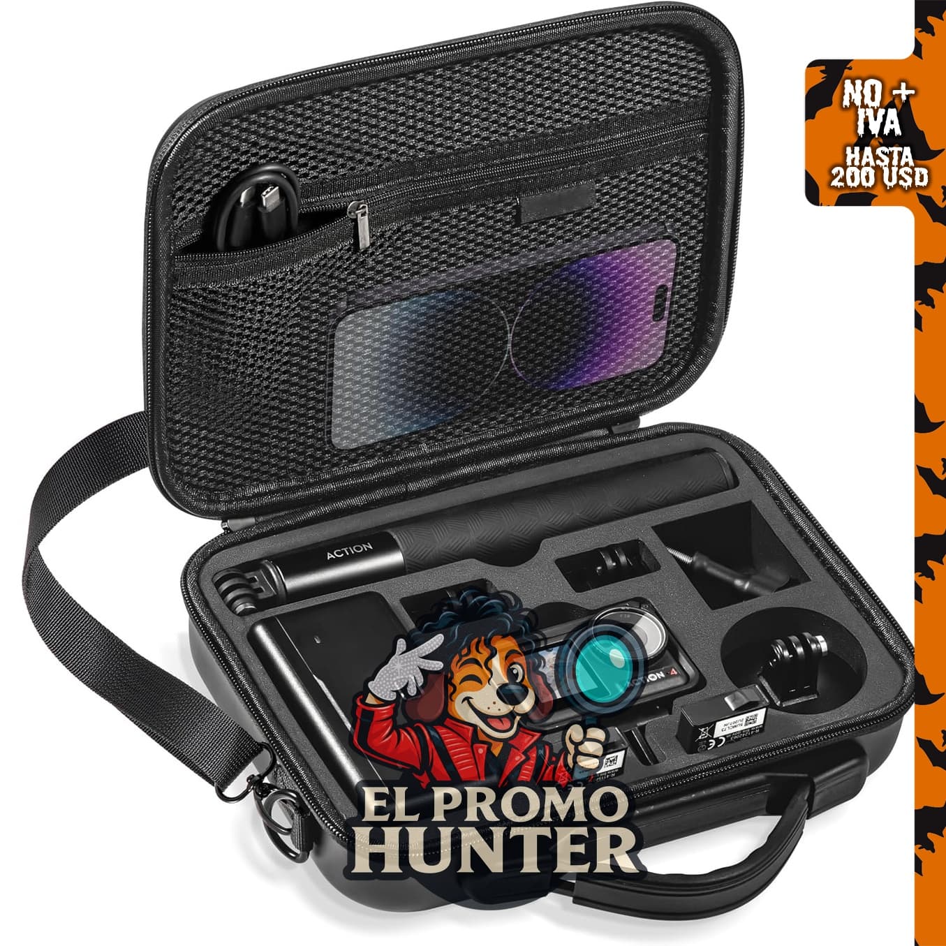 Funda de transporte para DJI Osmo Action 5 Pro/Action 4, bolsa rígida de viaje.