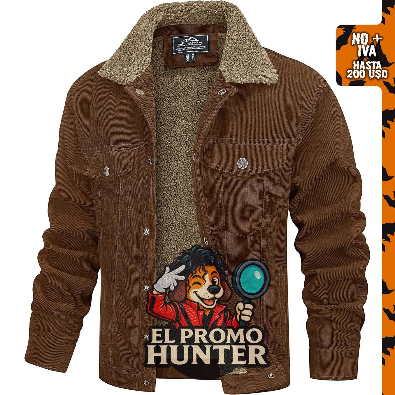 Chaqueta de pana MAGCOMSEN para hombre, abrigo grueso con forro.