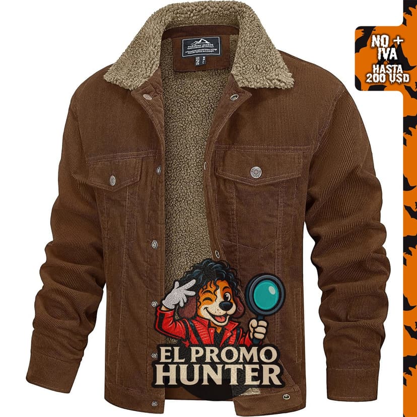 Chaqueta de pana MAGCOMSEN para hombre, abrigo grueso con forro.