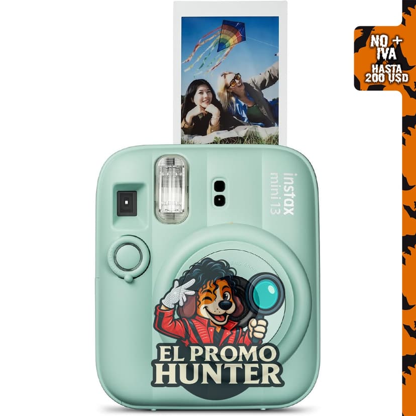 FUJIFILM Instax Mini 13 Cámara de Película Instantánea - Verde Laguna