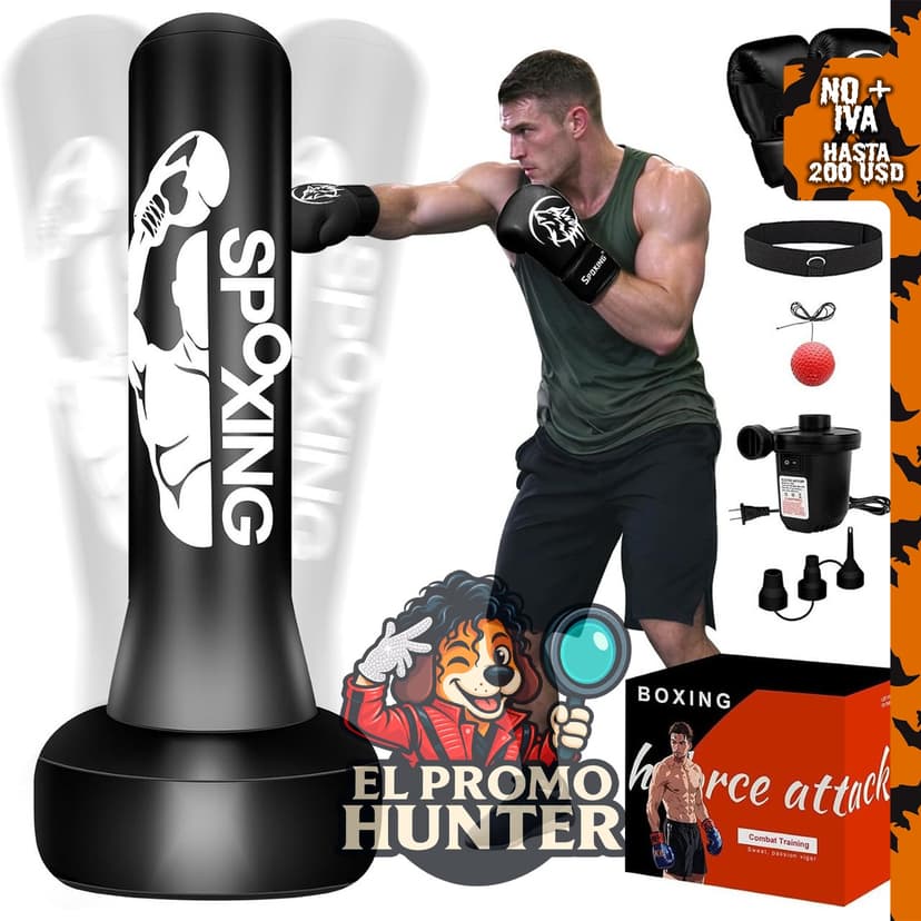 Bolsa pesada de boxeo independiente para adultos y adolescentes.