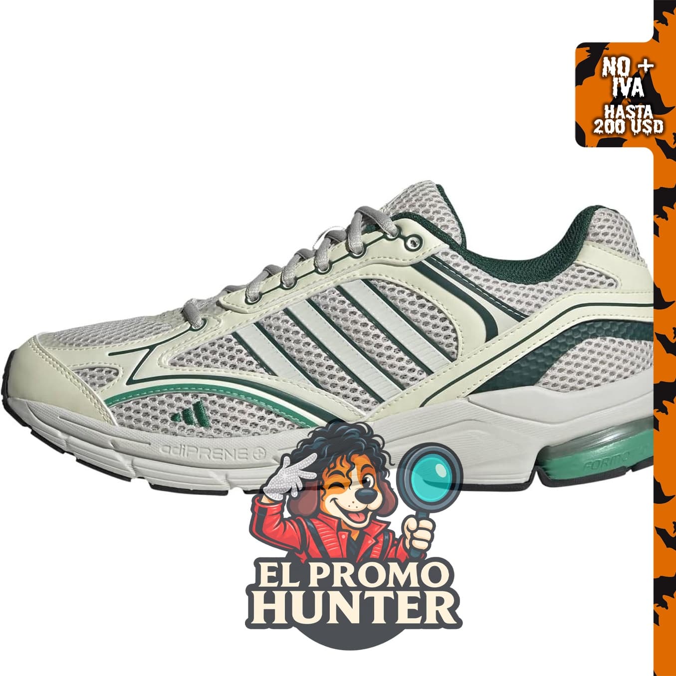 Zapatillas adidas Spiritain 2000 para hombres, color blanco.
