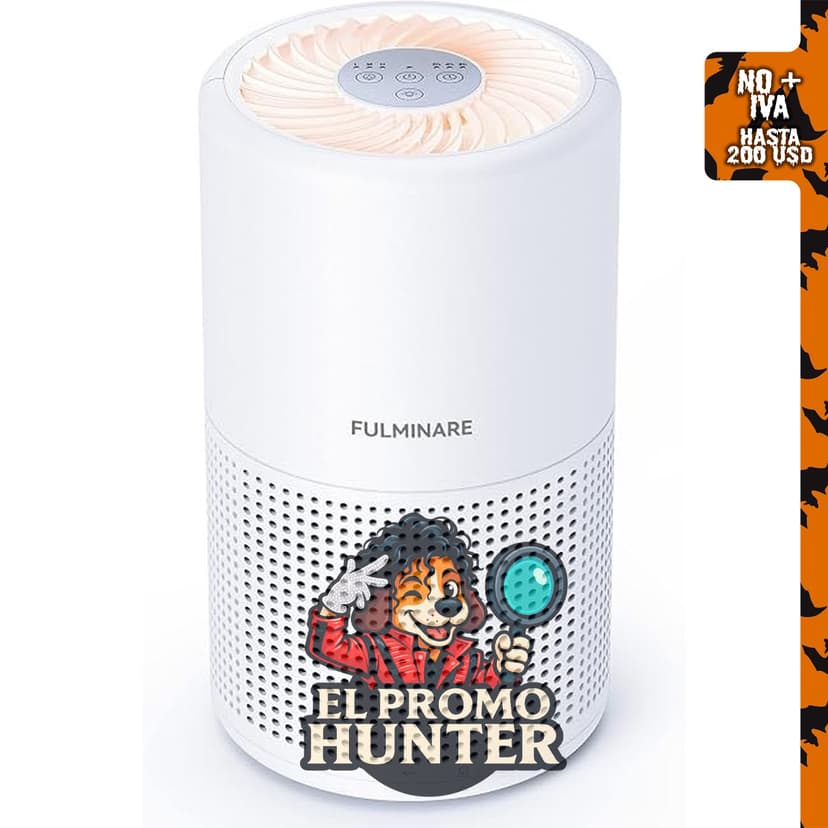 Fulminare H13 purificador de aire para dormitorio con filtro HEPA verdadero.