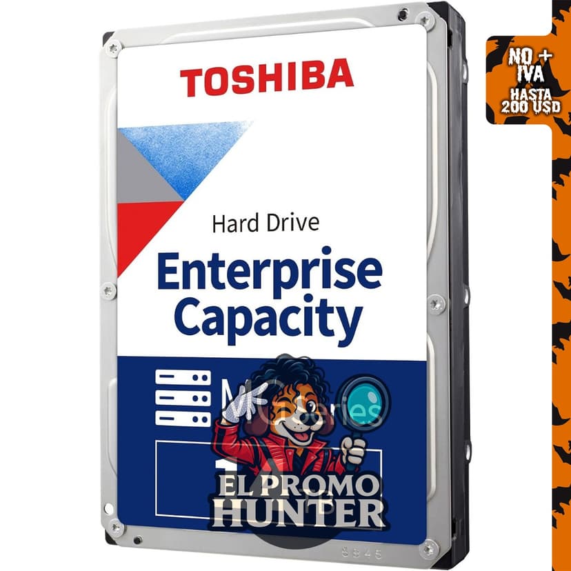 Toshiba MG07ACA14TE, disco duro empresarial de 14TB, SATA 512e, 256MB caché, 7200RPM, 3.5" SATA 6.0Gb/s.