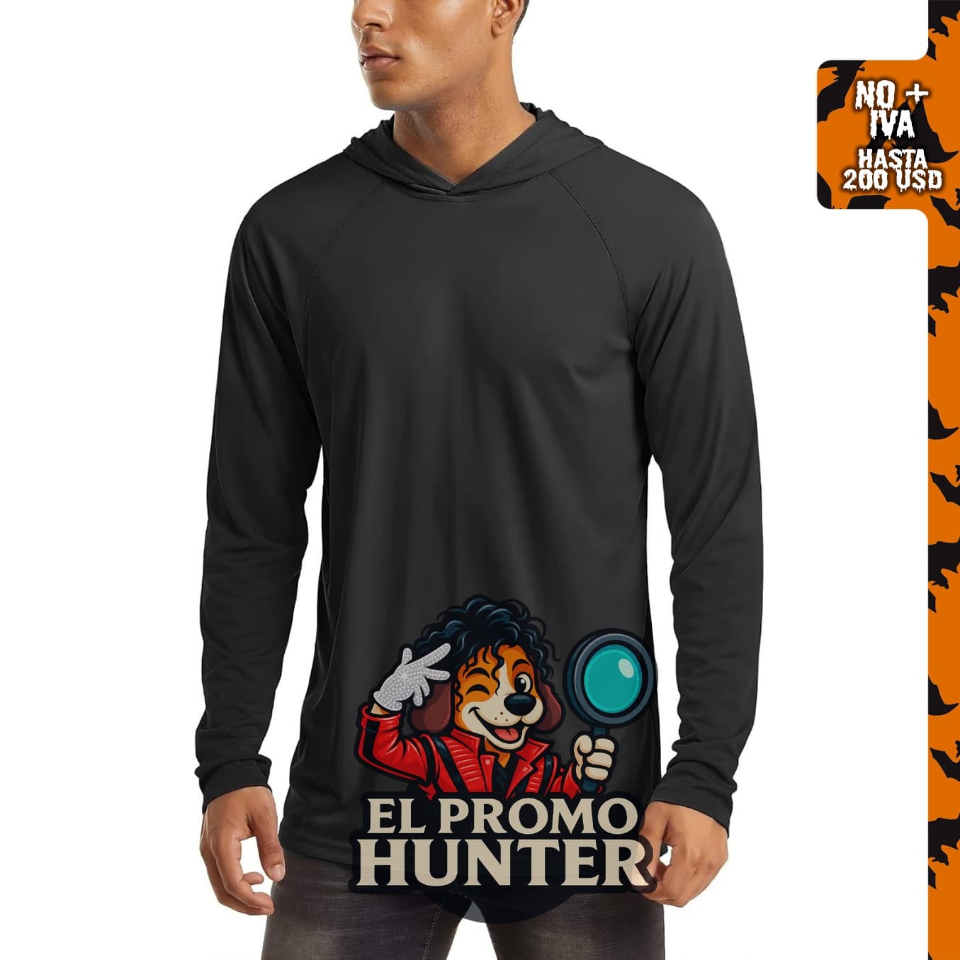 MAGCOMSEN Camisetas con capucha para hombre, manga larga, protección solar UPF 50+.