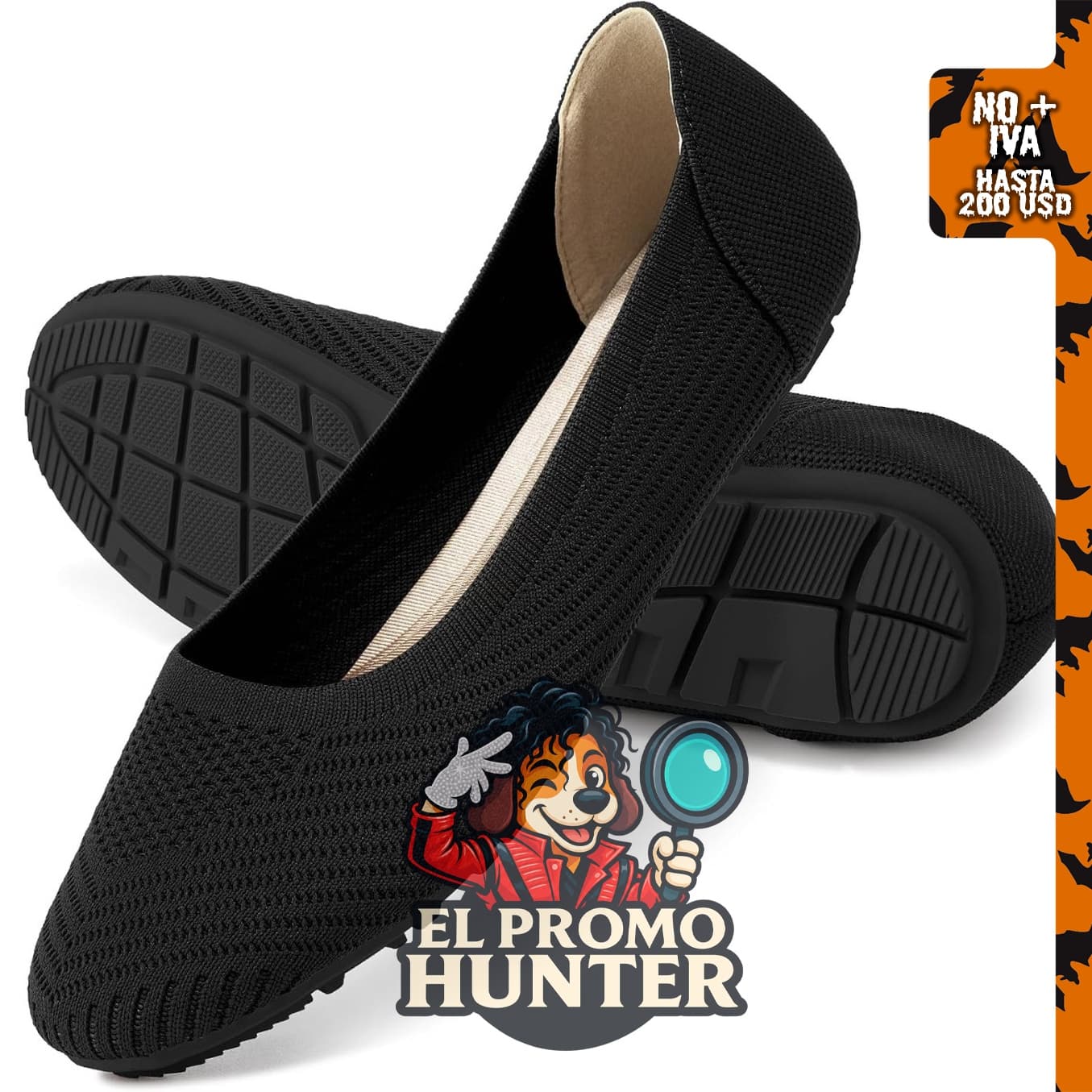Reimferce Zapatos planos casuales para mujer, ligeros y antideslizantes.