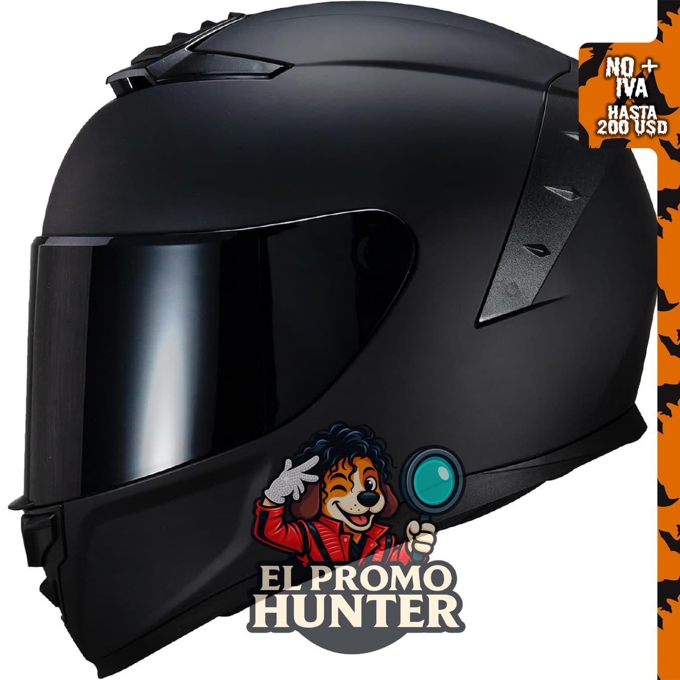 Casco de motocicleta de cara completa MXJ Gear.