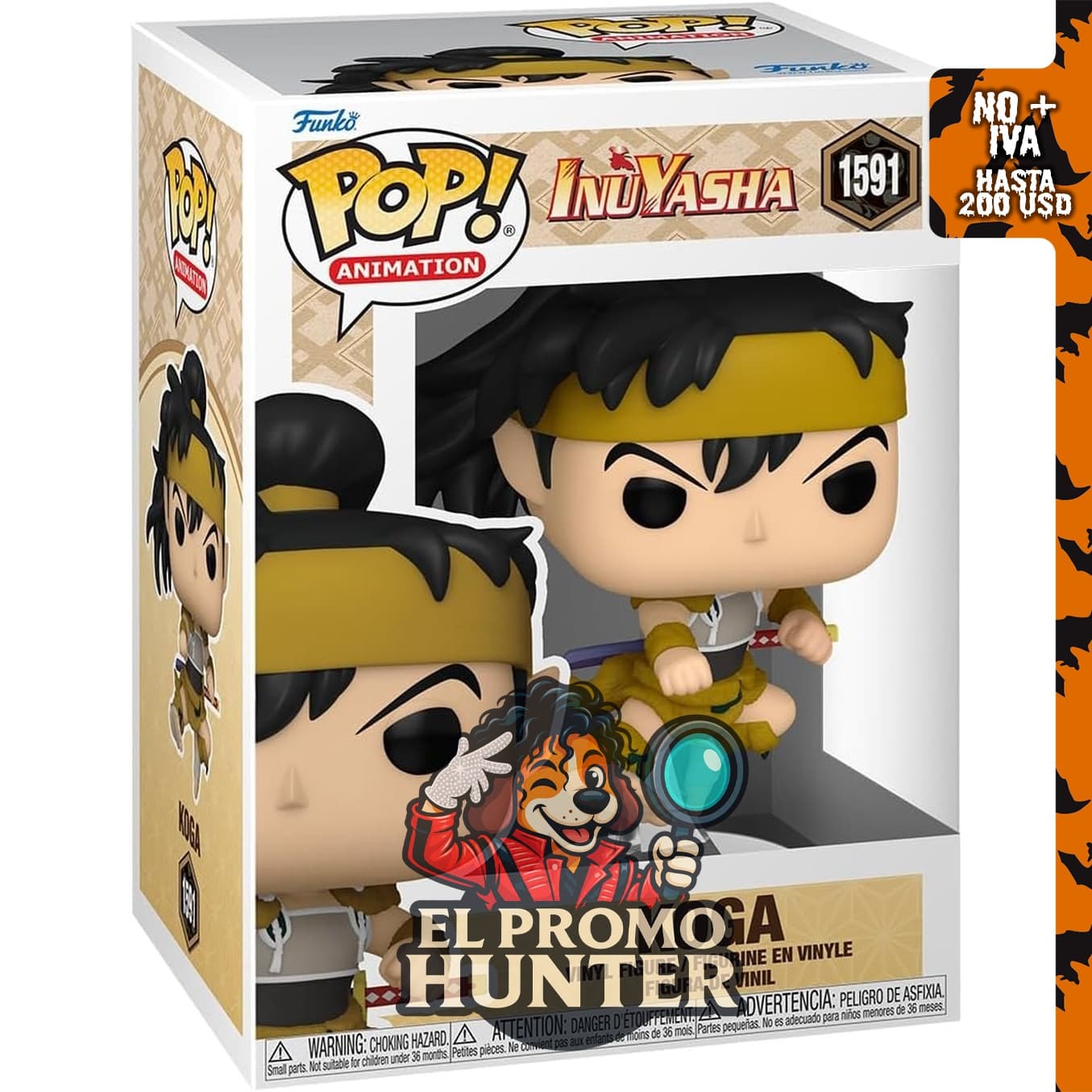 Funko POP! Animación: Inuyasha - Koga, figura coleccionable.