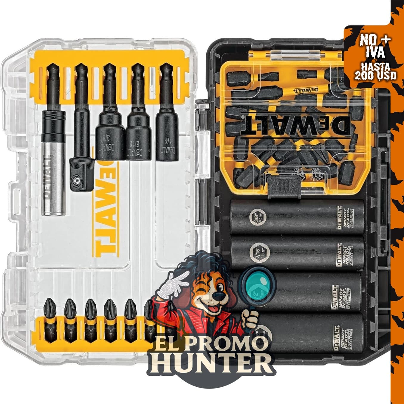 DEWALT Juego de puntas para destornillador FlexTorq, 35 piezas.
