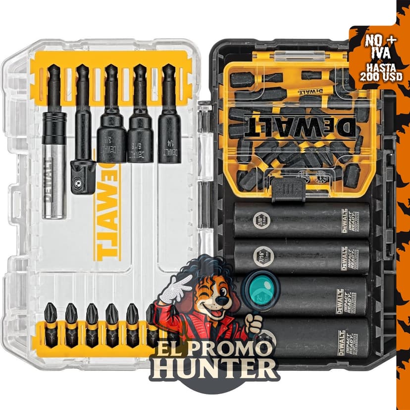 DEWALT Juego de puntas para destornillador FlexTorq, 35 piezas.
