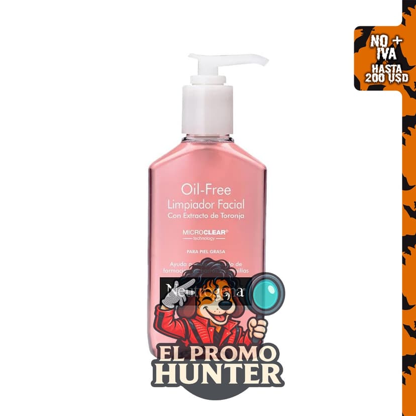 Neutrogena Limpiador de Acné de Pomelo Rosa, 6 fl. oz (177 ml) con 2% de Ácido Salicílico y Vitamina C.