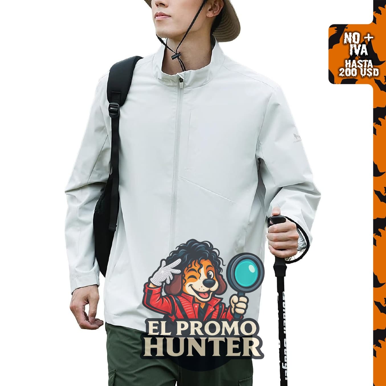 Chaqueta impermeable TYSON WOLF para hombre, ligera, adecuada para actividades al aire libre.