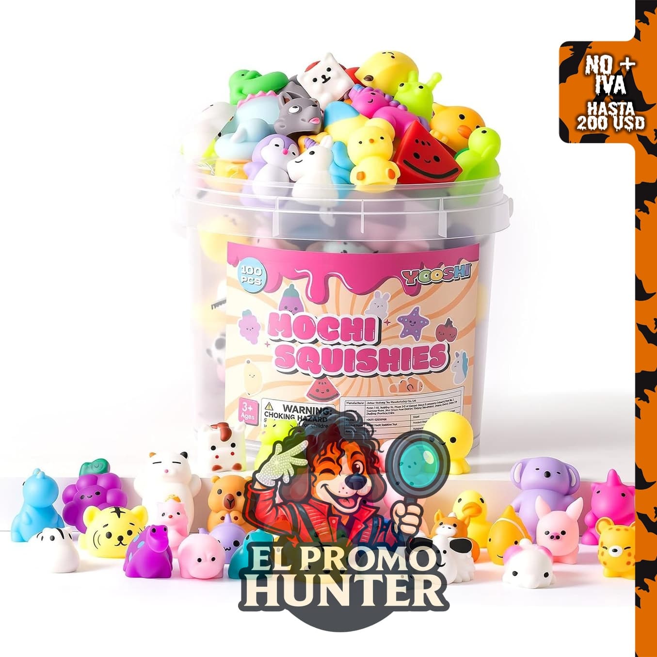 Paquete de 25 mini mochi squishies, juguetes esponjosos y sensoriales para niños.