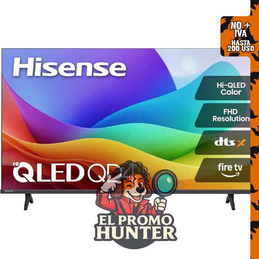 Hisense 40QD4QF 40" (102 cm) QD4 Series Hi-QLED FHD Smart Fire TV con DTS Virtual: X y Alexa integrado.