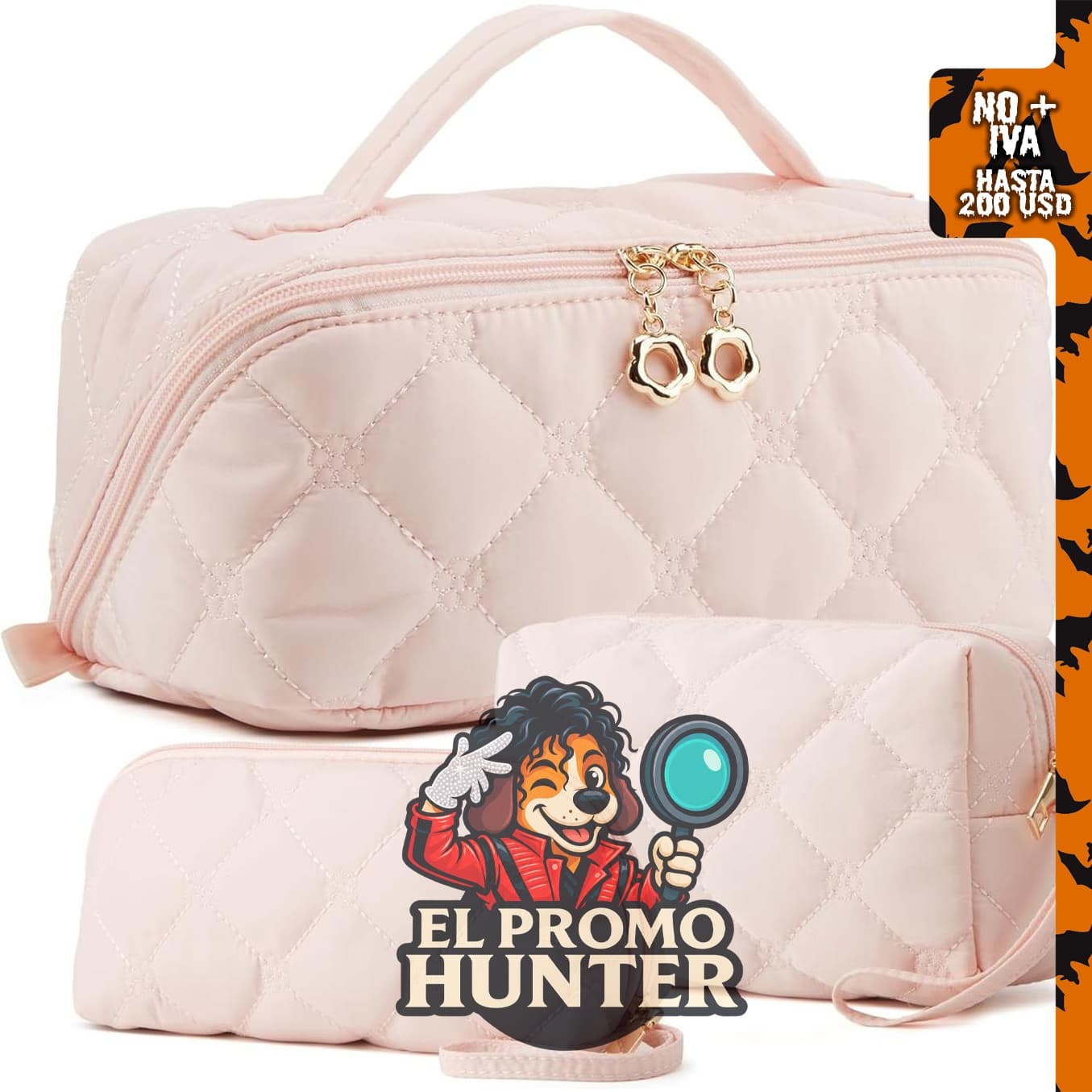 YTL Bolsa de maquillaje de viaje, organizadora de cosméticos.
